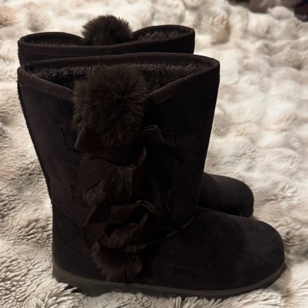 Brown Fuzzy Women's Winter Boots